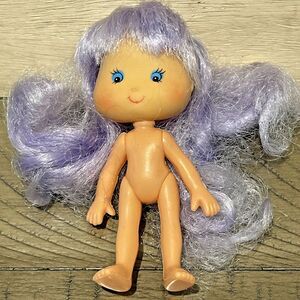 Strawberry Shortcake lookalike Doll Jelly Bean Vintage 80s fantasy friends purpl